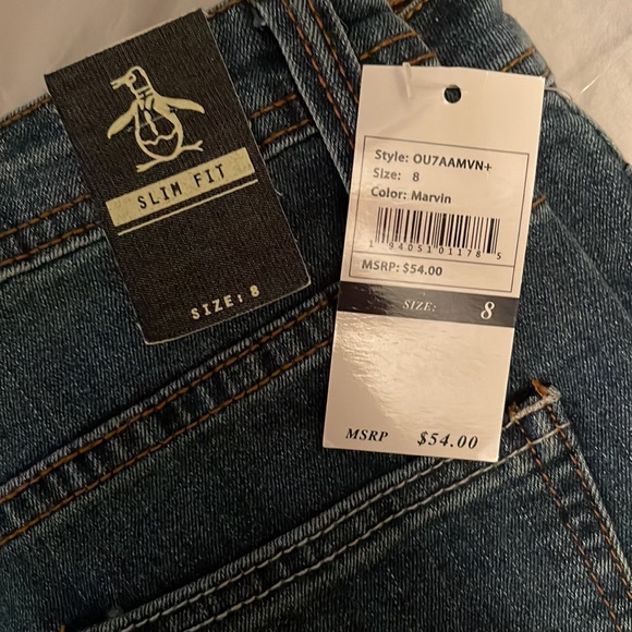 Boys sz 8 Penguin brand jeans - Picture 2 of 2